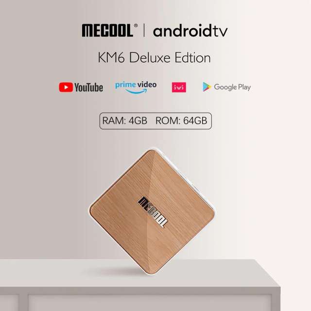 Mecool KM6 deluxe Wifi 6 Amlogic S905X4 Android 10.0 Google Certified 1000M Google Voice TV BOX