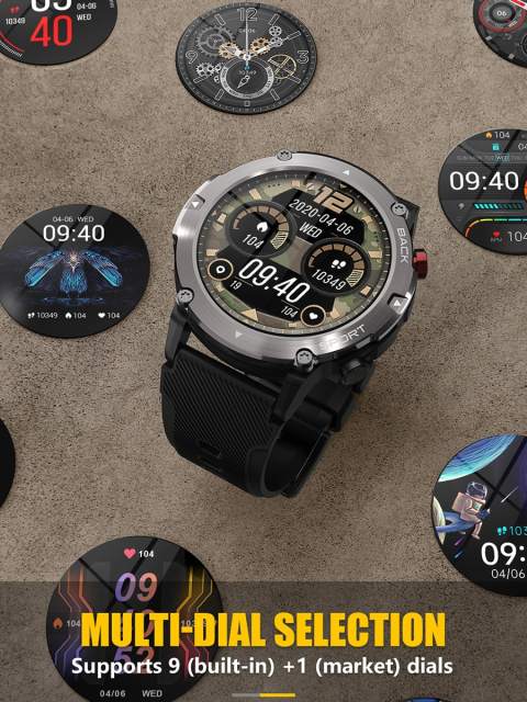 2022 LEMFO LF26 Max Smart Watch Men Bluetooth Call Smartwatch  IP68 Waterproof 360 HD Screen 15 Days Standby