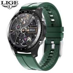 LIGE  New Men Smart Watch Full Touch Screen Sports Fitness Watch Waterproof