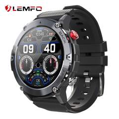 2022 LEMFO LF26 Max Smart Watch Men Bluetooth Call Smartwatch  IP68 Waterproof 360 HD Screen 15 Days Standby