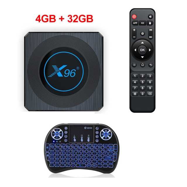 VONTAR X96 X4 Amlogic S905X4 Smart RGB Light TV Box Android 11 Wifi Youtube AV1 Media Player 8K