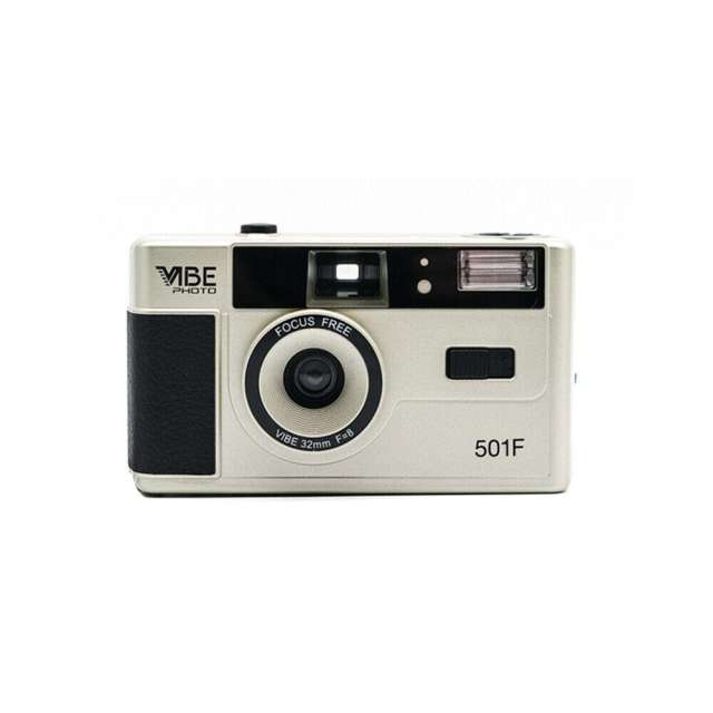 New Vibe Vintage Retro 501F 35mm Reusable Non-Disposable Film Camera
