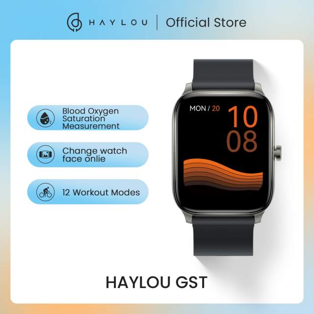 HAYLOU GST smart watch Men Women watch Blood oxygen Heart Rate Sleep monitor 12 Sport Models