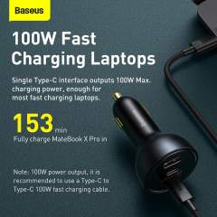 Baseus 160W Car Charger QC 5.0 Fast Quick Charging PPS PD3.0 USB Type C Car Phone Charge