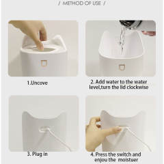 3000mL Air Humidifier Double Nozzle Humidifiers Diffuser USB Aroma Diffuser With Coloful LED Light