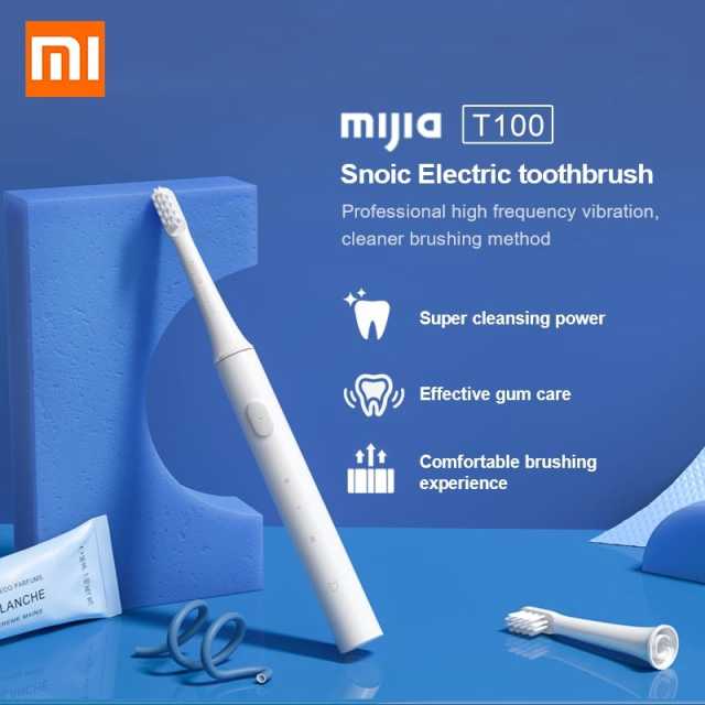 XIAOMI T100 MIJIA Sonic Electric Toothbrush Cordless USB Rechargeable Toothbrush