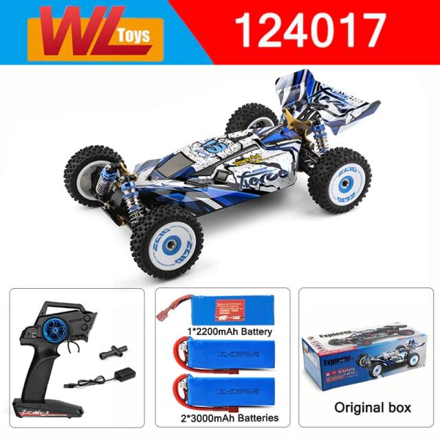 Wltoys 124017 1/12 V2 Brushless E- RC Car 75km/H High Speed Metal Chassis RC Car