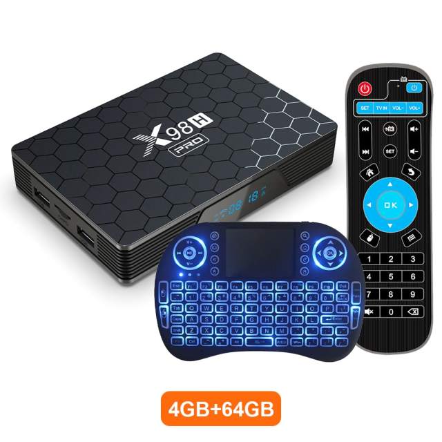 2023 New X98H PRO Android 12 Allwinner TV Box HDR10+ 3D BT5.0+ Media Player