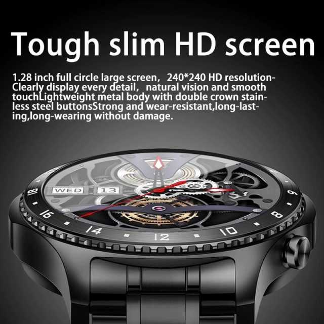 LIGE  New Men Smart Watch Full Touch Screen Sports Fitness Watch Waterproof