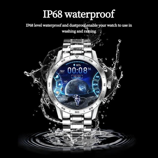 LIGE BW026 Luxury Smart Watch Men Make Call Full Colour Screen Waterproof Smartwatch