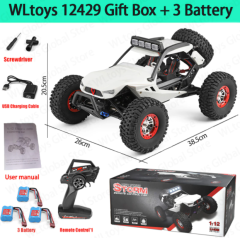 Wltoys 12429 4WD 1/12 Electric Climbing High-speed Off-road Vehicle Simulation Car Remote Car
