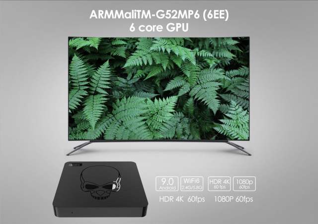 Beelink GT King Amlogic S922X WiFi 6 Android 9.0 TV Box 4GB 64GB Voice Control