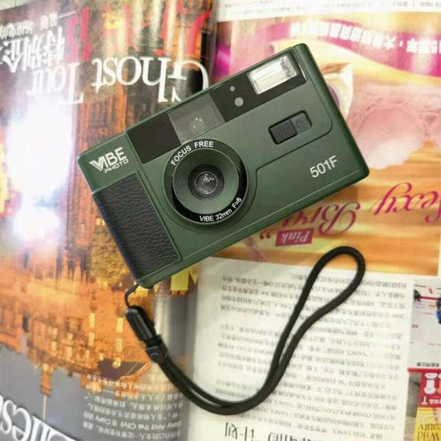 New Vibe Vintage Retro 501F 35mm Reusable Non-Disposable Film Camera