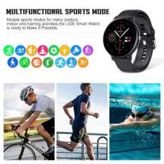LIGE Bluetooth  Smart Watch Men Full Touch Fitness Tracker IP67 Waterproof Heartrate Monitor