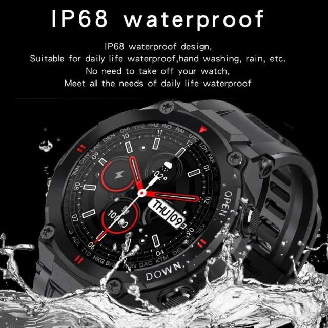 New LIGE Sports Smart Watch Men Bluetooth Call Music Playback Heartrate Monitor