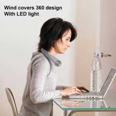 New Stylish Portable Mini Fan Neckband Bladeless Lazy Neck Hanging Cooler Fan USB Rechargeable