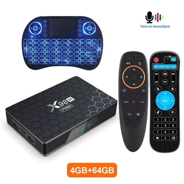 2023 New X98H PRO Android 12 Allwinner TV Box HDR10+ 3D BT5.0+ Media Player