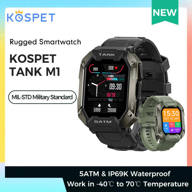 NEW KOSPET TANK M1 Rugged Outdoor Smart Watch