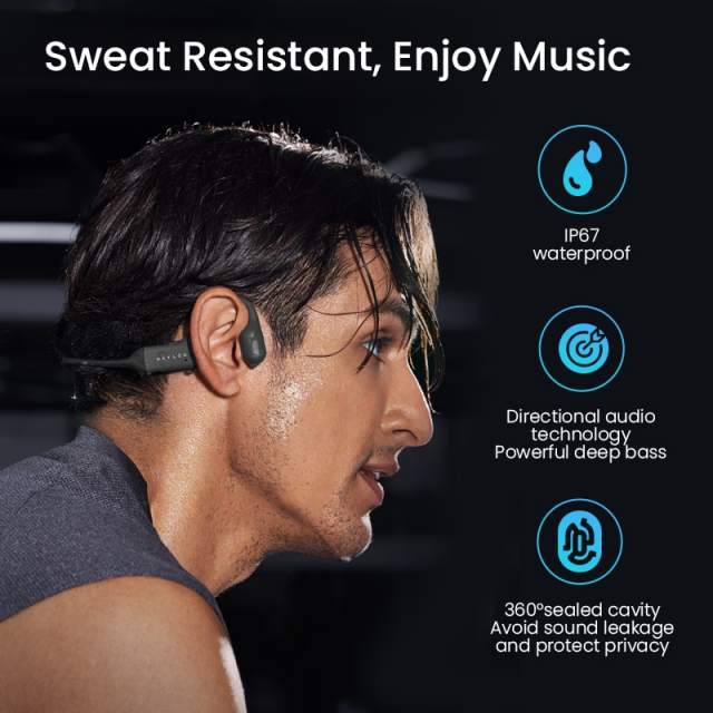 2023 New HAYLOU PurFree (BC01) Bone Conduction Headphones Qcc3044 V5.2 Bluetooth Earphones