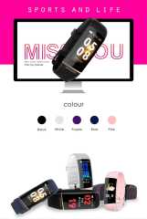 E98 Smart Bracelet Men Women Fitness Track Heart Rate Monitor Smart Band Blood Pressure