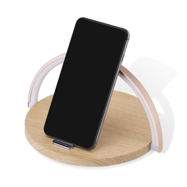 Qi Wireless Charger LED Table Lamp DC5V 10W USB Charging LED Desk Lamp Light Adjustment Table Bedside Lamp