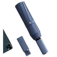 New Xiaomi Automatic Folding Umbrella With Led Light Windproof Large Rain Umbrellas Portable Outdoor Parasol