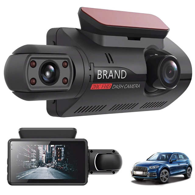 Dual Lens Car DVR Dash Cam Video Recorder G-Sensor 1080P Front & Inside Camera