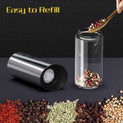 Electric Salt/Pepper Grinder USB Rechargeable Eletric Pepper Mill Shakers Automatic Spice Steel Machine Kitchen Tool