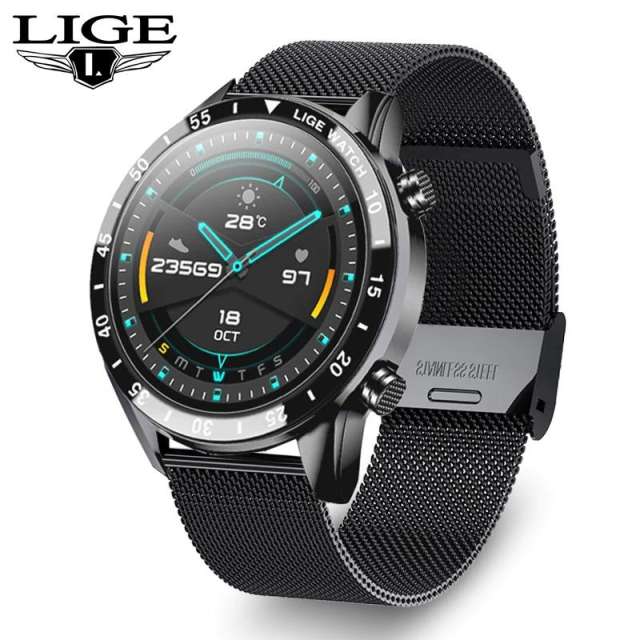 LIGE BW0189 Smart Watch Bluetooth Call Waterproof Sport Fitness Bracelet Smartwatch