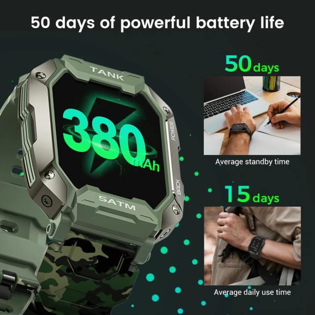 NEW KOSPET TANK M1 Rugged Outdoor Smart Watch