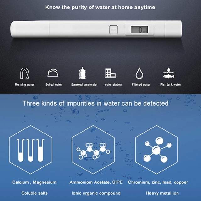 Xiaomi Mijia Water Quality TDS Tester Professional Portable Test Smart Meter TDS-3 Tester Meter Digital Tool