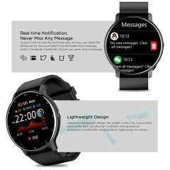 New LIGE New Smart Watch Men Full Touch Screen Sport Fitness Watch IP67 Waterproof