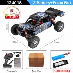 Wltoys 124018 1:12 RC Car 60Km/h 2.4G 4WD High Speed Off-road Crawler RTR Climbing Adults Remote Control Car