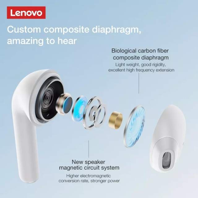 Original Lenovo LP50 Bluetooth Earphone Wireless Headphones TWS HD Stereo Earbuds