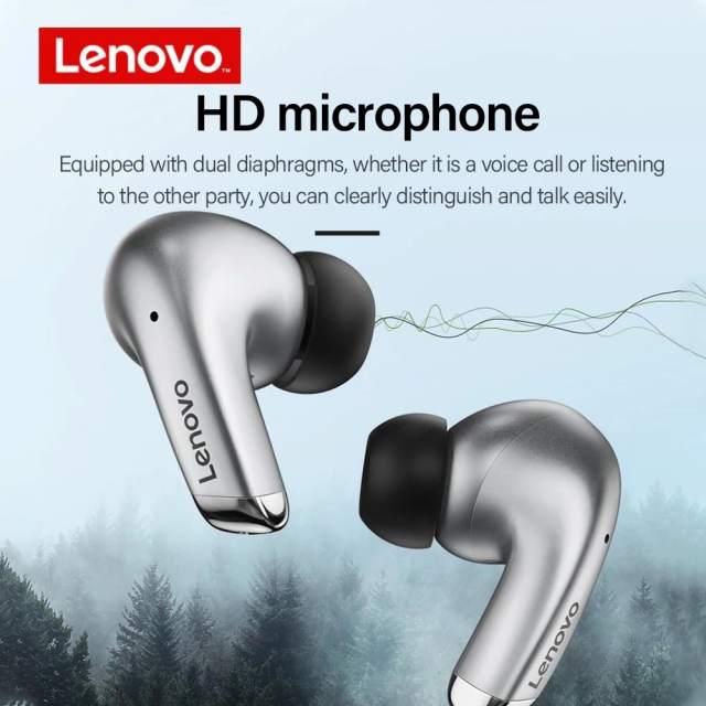 Lenovo LP5 Bluetooth Earphones Wireless Noise Reduction Headphones 9D Stereo Waterproof Earbuds