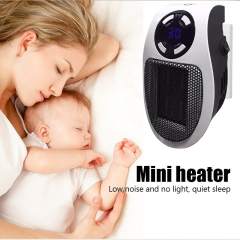 Electric Heater Portable Heater Plug in Wall Room Heating Stove Mini Household Radiator Remote Warmer Machine Winter