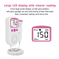 Fetal Doppler Detector Baby Heart Beat Rate Probe Prenatal Monitor Ultrasonic P3