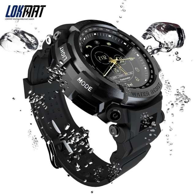 LOKMAT MK28 SmartWatch Sports 50m Waterproof Bluetooth Call Reminder men