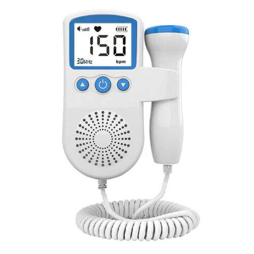 Fetal Doppler Detector Baby Heart Beat Rate Probe Prenatal Monitor Ultrasonic P3