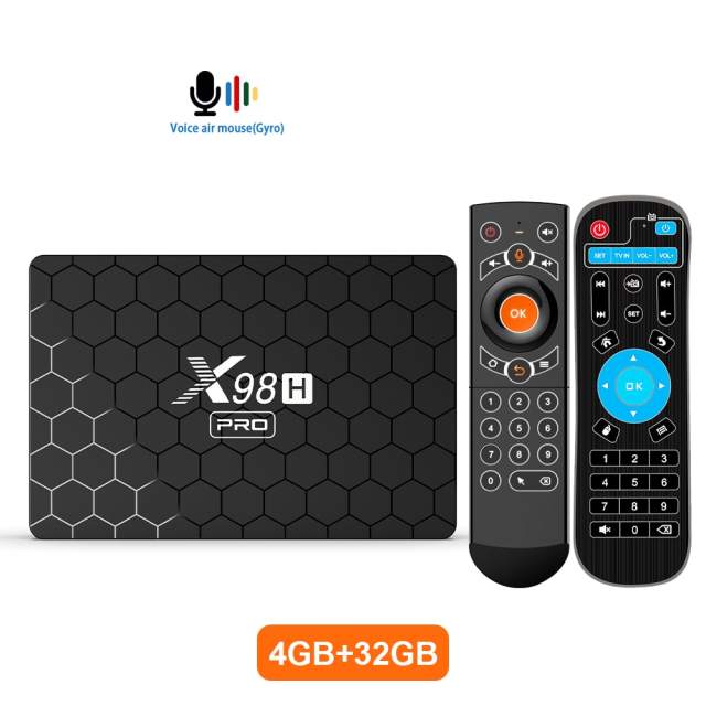 2023 New X98H PRO Android 12 Allwinner TV Box HDR10+ 3D BT5.0+ Media Player