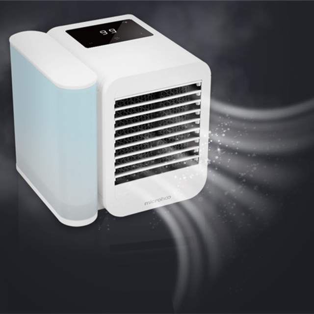 Xiaomi Microhoo 3 In 1 Mini Air Conditioner Water Cooling Fan Cooler Humidifier Bladeless Fan