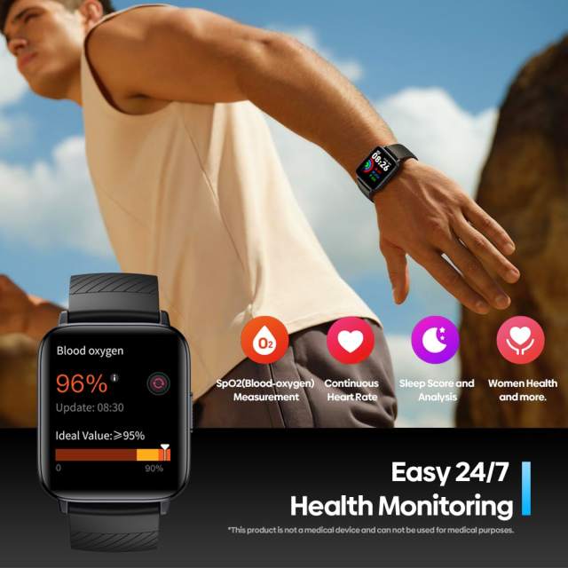 New Zeblaze Swim GPS Swimming Smart Watch for Pool and Open Water Built-in GPS 24H Health Monitor