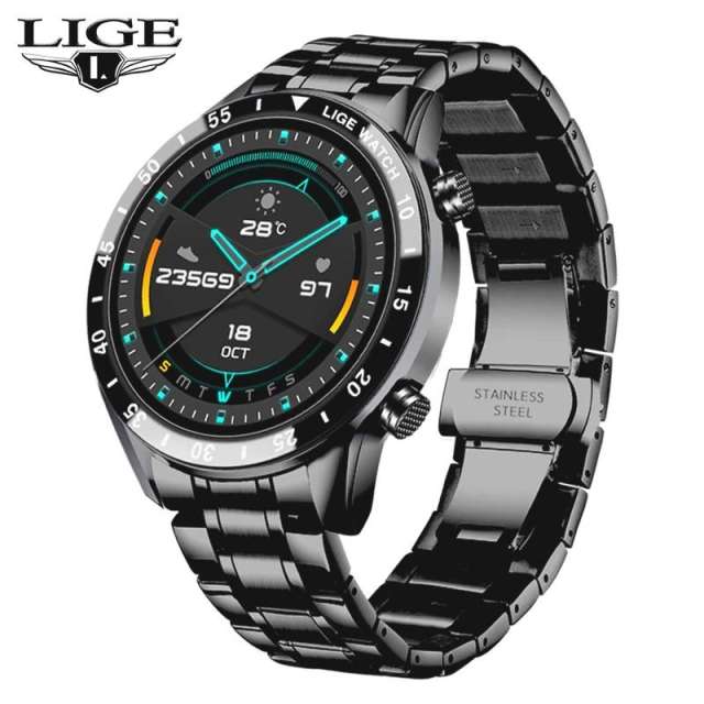 LIGE BW0189 Smart Watch Bluetooth Call Waterproof Sport Fitness Bracelet Smartwatch