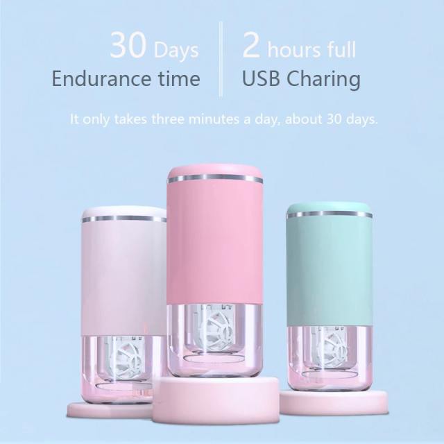 UpaClaire Auto Cleaner Care Ultrasonic Contact Lens Case Rechargeable USB Cleaning Machine