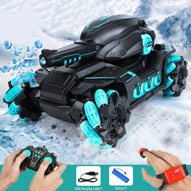 Gesture Induction Tank RC Car 4WD Launch Water Bomb Stunt Drift Tank 2.4G Remote Control Buggy Car