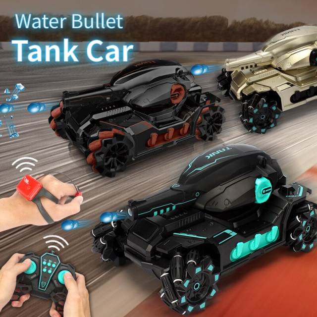 Gesture Induction Tank RC Car 4WD Launch Water Bomb Stunt Drift Tank 2.4G Remote Control Buggy Car