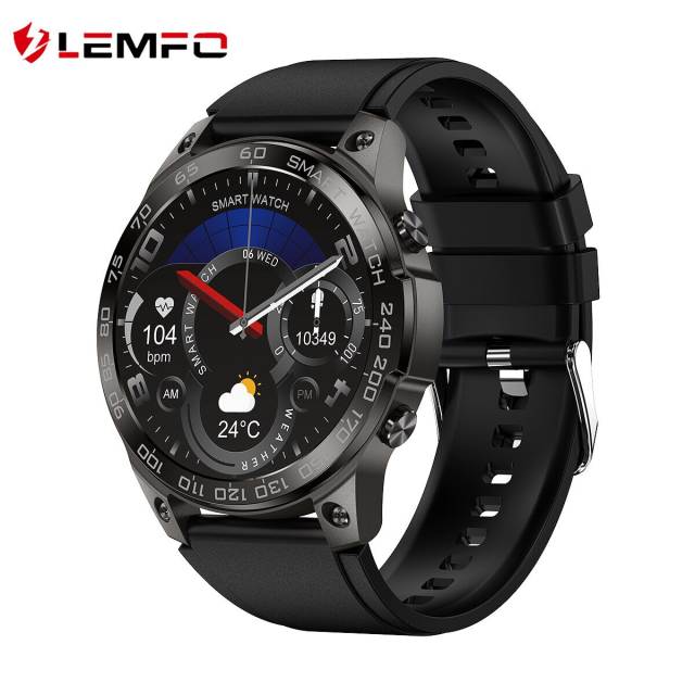 SENBONO DM50 NFC Smart Watch Men Amoled HD Screen Bluetooth Call Smartwatch IP68 Waterproof