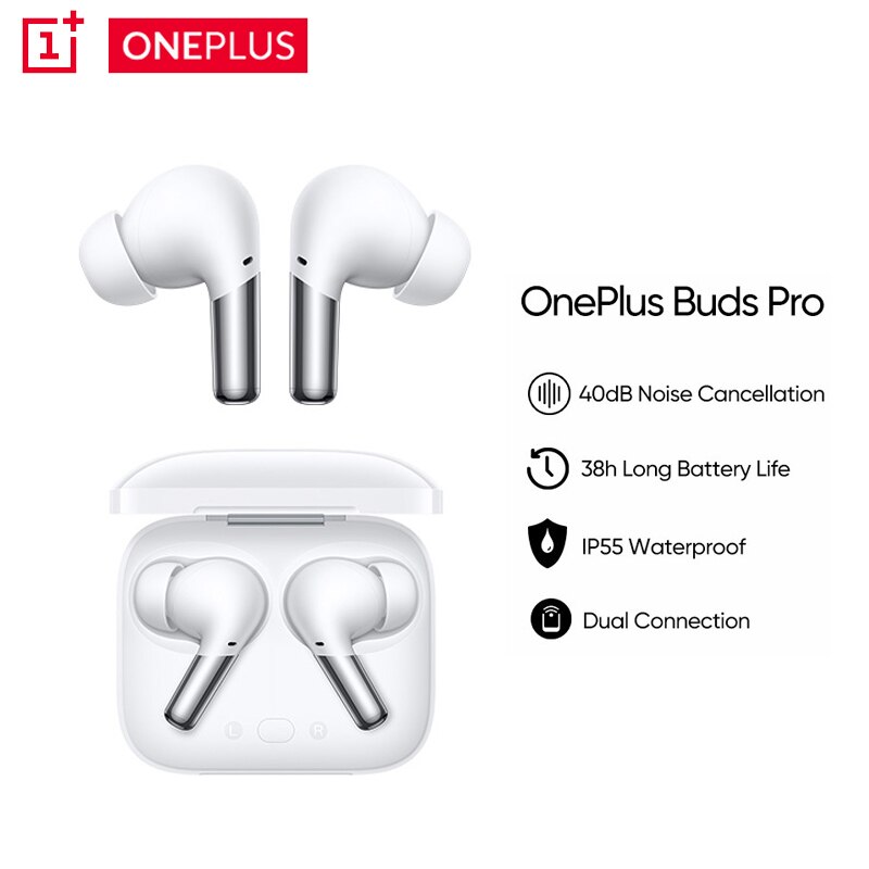 OnePlus Buds Pro Glossy White ケースカバー付き