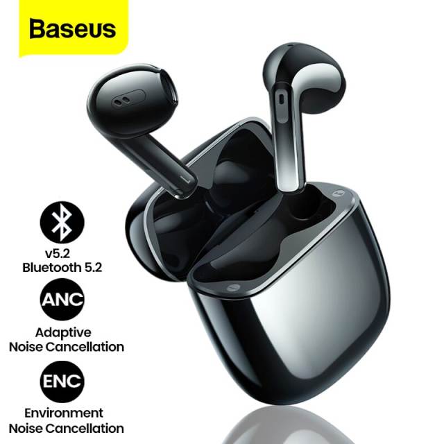 Baseus Storm 3 ANC Wireless Earphones Bluetooth 5.2 TWS Wireless Headphones Active Noise Cancelling Earbuds