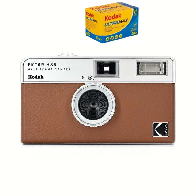 New KODAK EKTAR H35 Half Frame Camera 35mm Film Camera Reusable Film Camera With Flash Light
